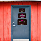 Classic Framed Plus I Woke Up Sexy As Hell Again Wall or Door Sign | Funny Naughty Decor