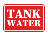 Signs ByLITA Classic Framed Tank Water Door or Wall Sign | Eco-Friendly Home Signs