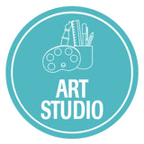 Circle Plus Art studio Wall or Door Sign | Easy Installation | Business & Studio Signage