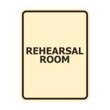 Signs ByLITA Portrait Round Rehearsal Room Door or Wall Sign Easy Installation | Directing Artists & Co-Workers | Music | Concert | Festivals