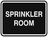 Signs ByLITA Classic Framed SPRINKLER ROOM Door or Wall Sign Durable ABS Plastic | Laser Engraved | Easy Installation | Elegant Design