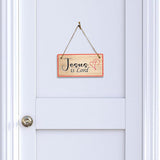 Jesus Is Lord 5x10 Hanging Plus Wall or Door Sign | Religious Home Decor