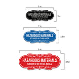 Signs ByLITA Designer Hazardous Materials Stored in this Area Wall or Door Sign