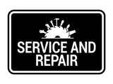 Signs ByLITA Classic Framed Service and Repair Wall or Door Sign