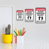 Portrait Round Plus Danger Avoid Serious Injury Don't Tell Me How To Do My Job Wall or Door Sign | Easy Installation | Funny Novelty Imitation Warning Signs
