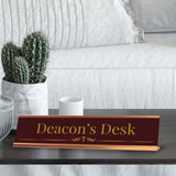 Church Office Staff Role Desk Signs 2 x 10" Plastic Desk Sign
