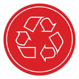 Signs ByLITA Circle Recycling Graphic Door or Wall Sign | Easy Installation | Durable Construction | Promote Health And Safety | Caution Warning Sign for Home, Business and Office Spaces