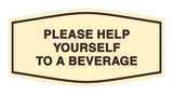 Fancy Please Help Yourself To A Beverage Wall or Door Sign