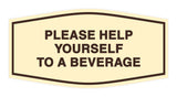 Fancy Please Help Yourself To A Beverage Wall or Door Sign