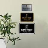 Signs ByLITA Classic Framed Estamos abiertos pero solo comida para llevar Door or Wall Sign