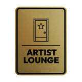 Signs ByLITA Portrait Round Artist Lounge Door or Wall Sign Easy Installation | Directing Artists & Co-Workers | Music | Concert | Festivals