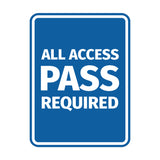 Signs ByLITA Portrait Round All Access Pass Required Door or Wall Sign Easy Installation | Directing Artists & Co-Workers | Music | Concert | Festivals