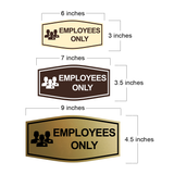 Fancy Employees Only (Workers) Wall or Door Sign