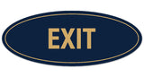 Signs ByLITA Oval Exit Sign - Laser-Engraved Lettering | Durable ABS Plastic | Vibrant Colors | Powerful Foam Tape