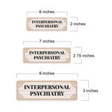 Standard Plus Interpersonal Psychiatry Door or Wall Sign | Office Signage