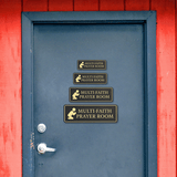 Standard Plus Multi-Faith Prayer Room Wall or Door Sign | Religious Worship Signage