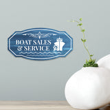 Victorian Plus Boat Sales & Service Wall or Door Sign | Harbor Marina Signage