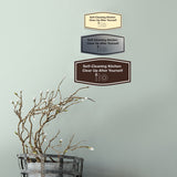 Signs ByLITA Fancy Self-Cleaning Kitchen Clear Up After Yourself Vector Sign - Kitchen Signs | Durable Material | Cleaning Reminder | Easy Installation Wall or Door Sign