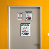 Portrait Round Plus No Celebrating No Vaping Or Smoking Allowed. Wall or Door Sign | Funny Office Décor