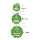 Circle Plus Garden Studio Wall or Door Sign | Easy Installation | Business & Studio Signage