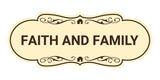 Designer Faith and Family Wall or Door Sign
