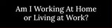Am I Working At Home or Living at Work? Silver Frame, Desk Sign (2x8") Durable Plate and Frame | Home Office Sarcastic Funny Desk Sign | Ideal Co-worker or Family Gift