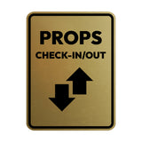 Signs ByLITA Portrait Round Props Check-In/Out Door or Wall Sign Easy Installation | Directing Artists & Co-Workers | Music | Concert | Festivals