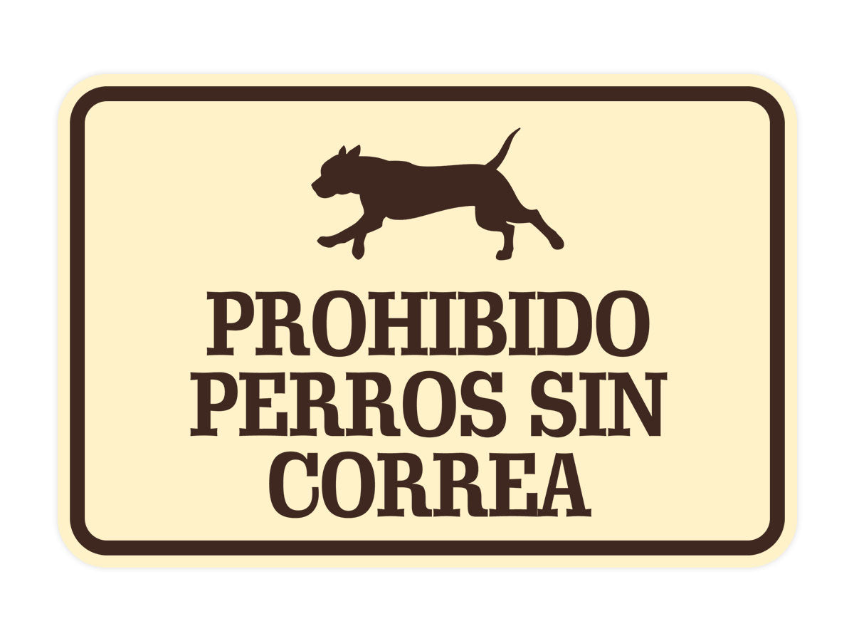 Signs Bylita Classic Framed Atención Perro Peligroso Graphic Spanish  Security Wall or Door Sign 