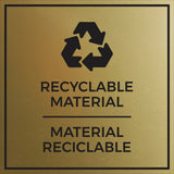 Signs ByLITA Square Recyclable Material Door or Wall Sign | Spanish Bilingual Business And Office Signs