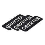 Greeter 1 x 3" Name Tag, (3 Pack)