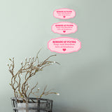 Victorian Plus Beware Of Flying Hugs And Random Acts Of Kindness Wall or Door Sign | Girl