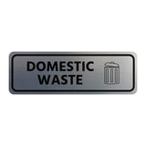 Signs ByLITA Standard Domestic Waste Door or Wall Sign Durable ABS Plastic | Laser Engraved | Easy Installation | Elegant Design