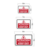 Classic Framed Plus Attention Toxic Chemicals Keep Out Door or Wall Sign | Workplace Health and Safety Warning Signage