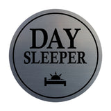 Signs ByLITA Circle Day Sleeper Wall or Door Sign