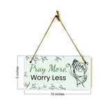 Inspirational and Motivational Religious 5x10 Hanging Plus Wall or Door Sign