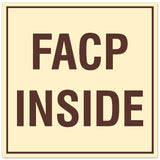 Signs ByLITA Square FACP Inside Sign - Easy Installation | Durable Material