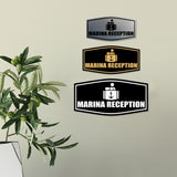 Fancy Marina Reception Wall or Door Sign