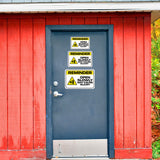 Classic Framed Plus Reminder Open Slowly May Cause Injury Door or Wall Sign | Office Housekeeping Signage
