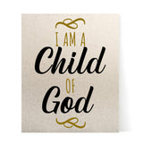Designs ByLITA I Am A Child Of God, Wall Print Art | Religious Home Decor (Unframed or Framed)