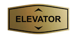 Fancy Elevator Up & Down Arrows Wall or Door Sign