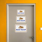 Classic Framed Plus Boat Ramp Wall or Door Sign | Marina Quayside Signage