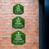Heritage Plus Lost And Found Golf Balls Wall or Door Sign | Sports Public Spaces Signage