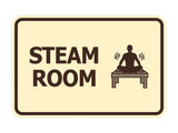 Signs ByLITA Classic Framed Steam Room Wall or Door Sign