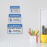 Classic Framed Plus Warning Do Not Stack Materials In This Area Wall or Door Sign | Workplace Safety Compliance Signs