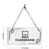 Classroom 5x10 Hanging Plus Wall or Door Sign | Religious Rustic Wood Sign