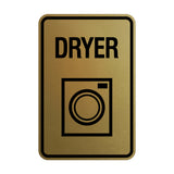 Signs ByLITA Portrait Round Dryer Wall or Door Sign