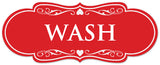 Signs ByLITA Designer Wash Sign - Easy Installation | Durable Wall or Door Sign