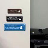 Signs ByLITA Standard Please Let Us Know If You Would Like To Discuss Your Concerns In Private Door or Wall Sign Durable ABS Plastic | Laser Engraved | Easy Installation | Elegant Design
