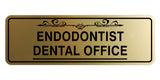 Signs ByLITA Standard Endodontist Dental Office Tooth Vector Wall or Door Sign