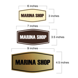 Fancy Marina Shop Wall or Door Sign